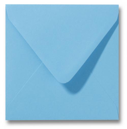 redden Lam straal Envelop Oceaan blauw 16x16cm