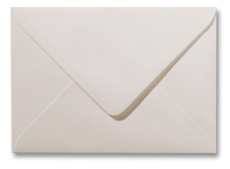 A5 envelop Metallic Ivoor 15,6×22 cm