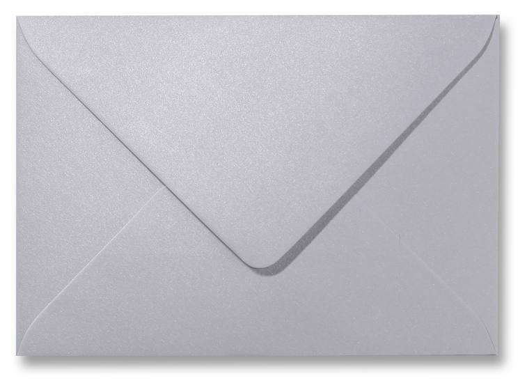 A5 envelop Metallic Platinum 15,6×22 cm