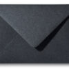 A5 envelop Metallic Zwart 15,6×22 cm