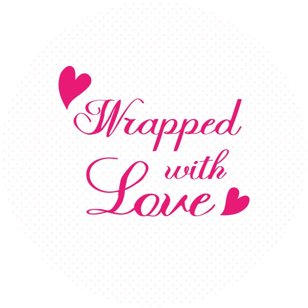 Sluitzegel Wrapped with love roze