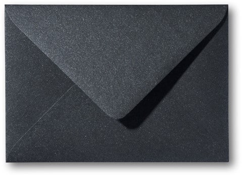 A6 Envelop Metallic Black
