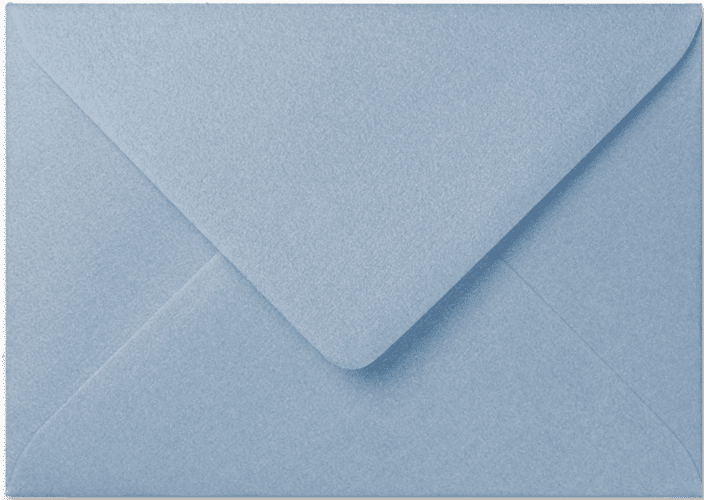 A6 Envelop Metallic Ice Blue