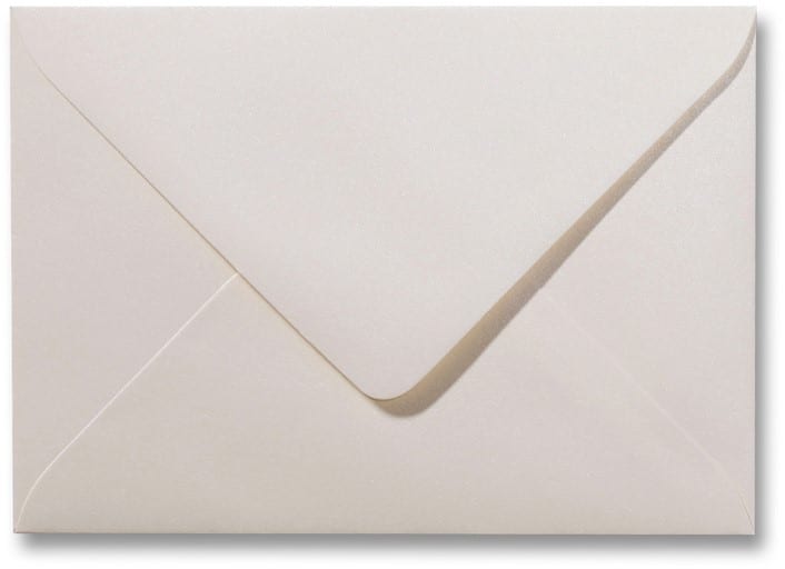 A6 Envelop Metallic Ivory