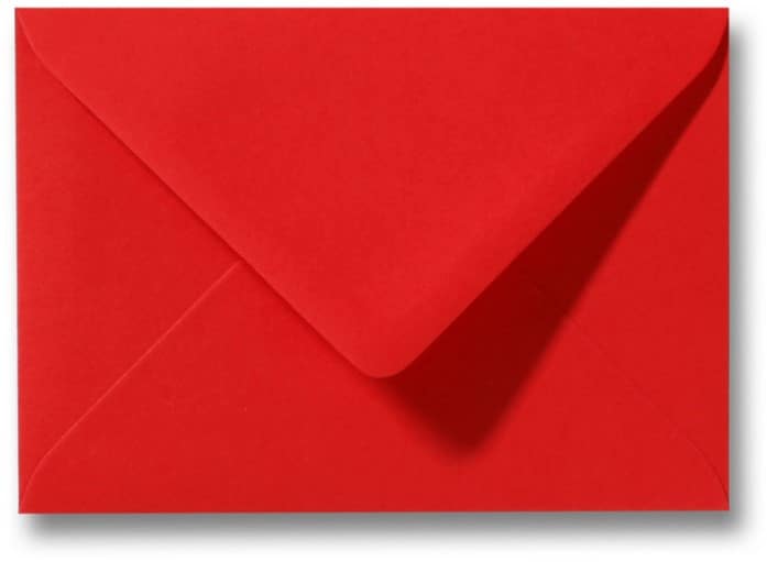Envelop Koraal Rood 13x18 cm