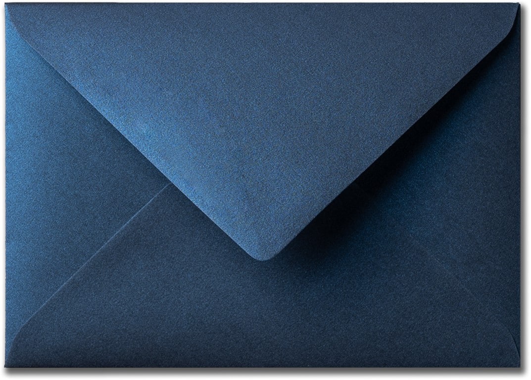 A6 Envelop Metallic Midnight Blue