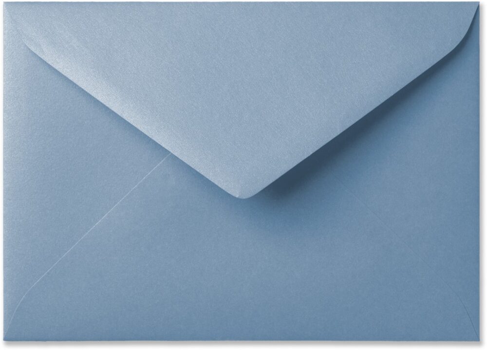 A5 envelop Metallic Ice Blue 15,6×22 cm