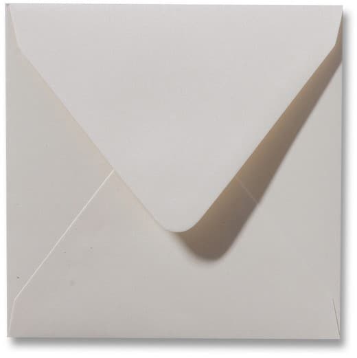 Envelop Metallic Ivory 14x14cm
