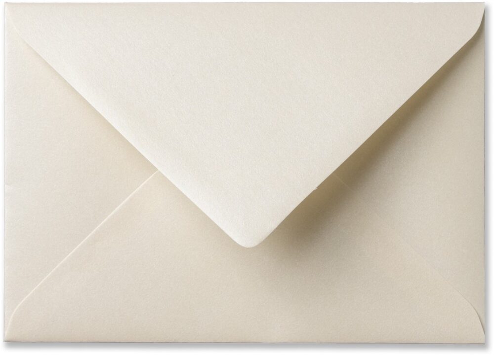 A6 Envelop Metallic Cream 11x15,6cm